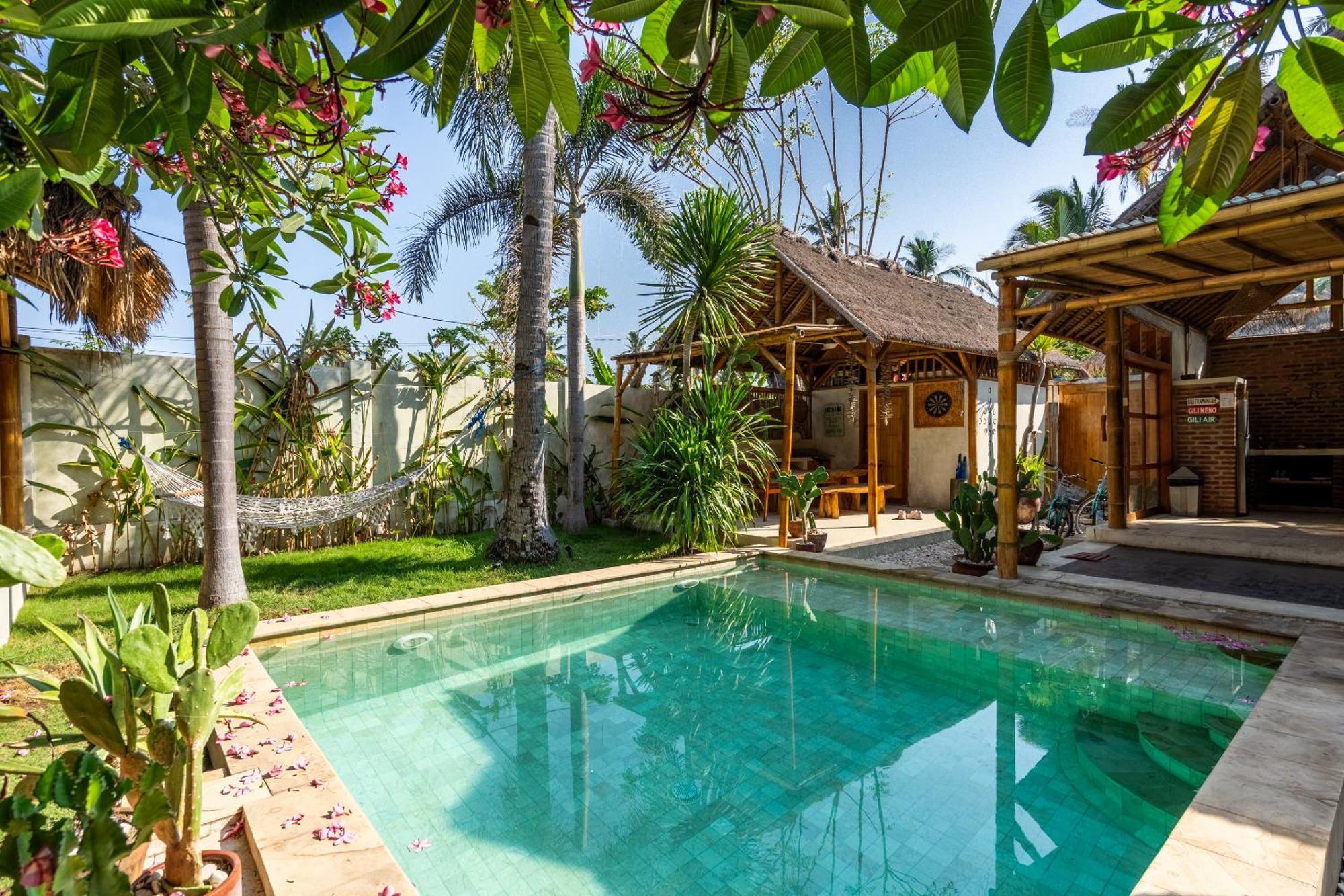 Villa Burung Gili Air Authentic 3-Bedroom Bamboo Villa With Private Pool Exteriér fotografie
