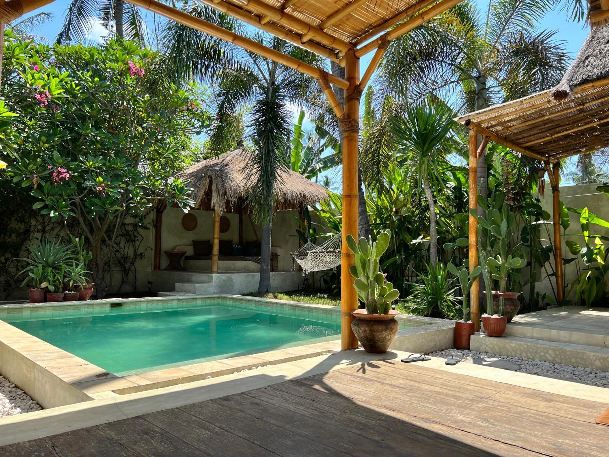 Villa Burung Gili Air Authentic 3-Bedroom Bamboo Villa With Private Pool Exteriér fotografie
