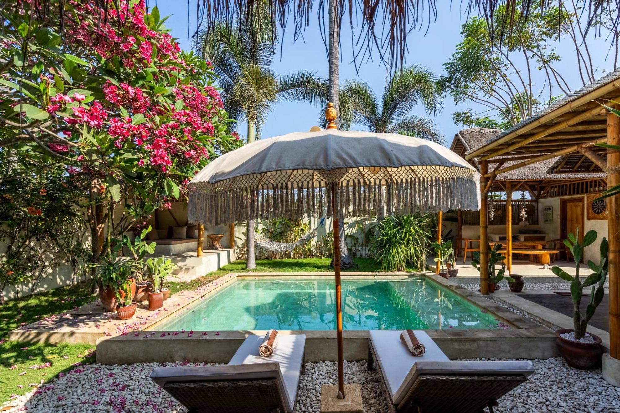 Villa Burung Gili Air Authentic 3-Bedroom Bamboo Villa With Private Pool Exteriér fotografie