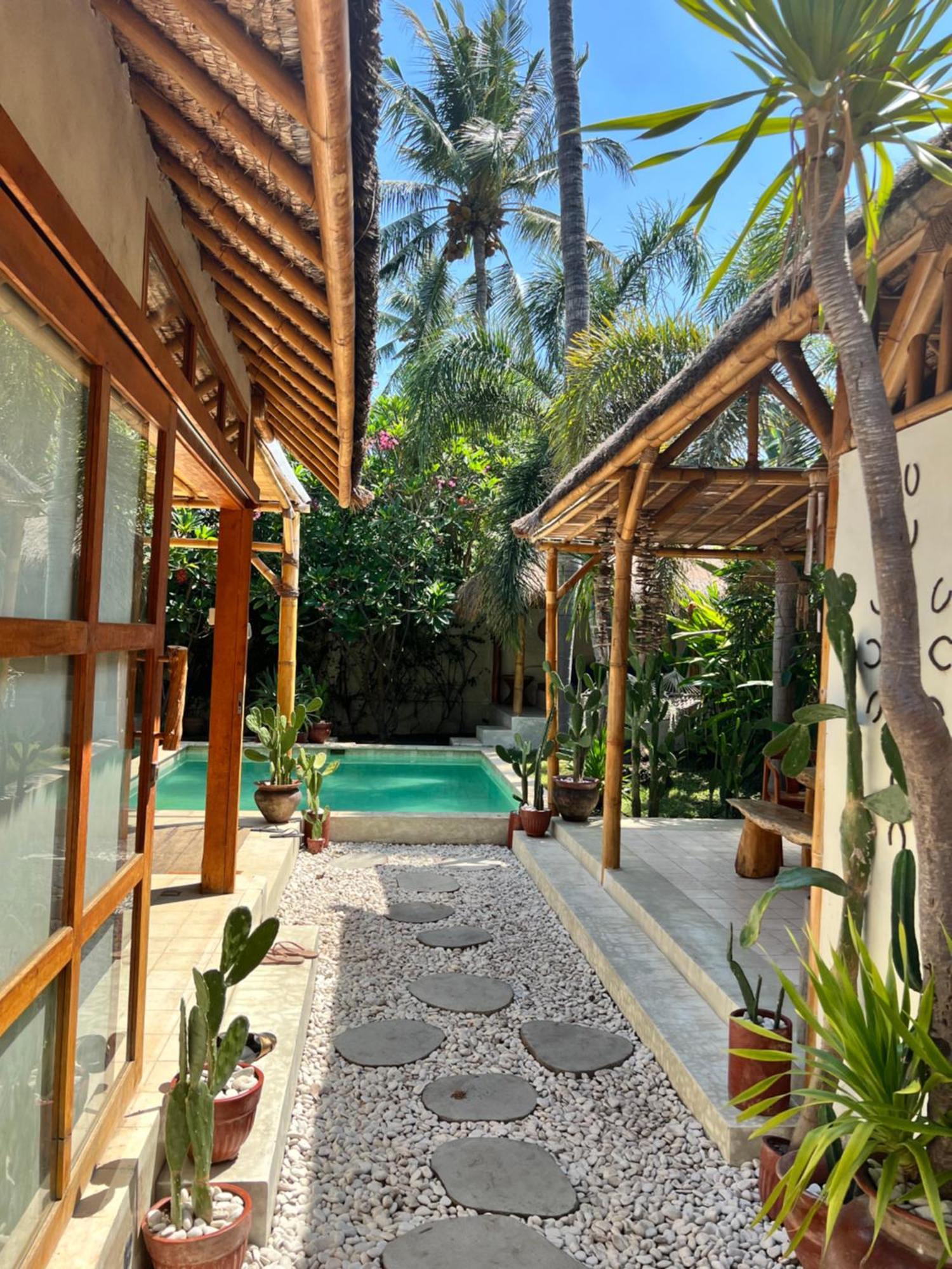 Villa Burung Gili Air Authentic 3-Bedroom Bamboo Villa With Private Pool Exteriér fotografie